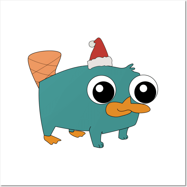 Christmas Baby Perry the Platypus Wall Art by Beca's Sticker and More